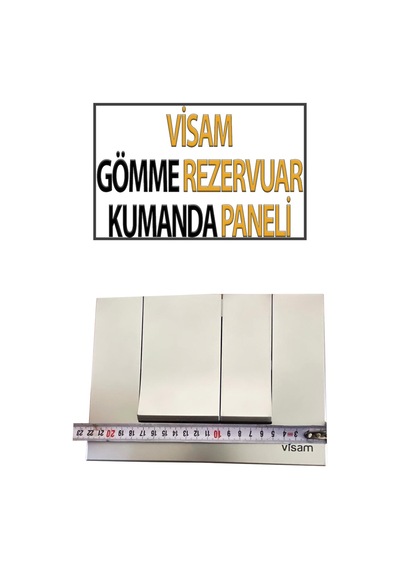 Visam Gömme Rezervuar Kumanda Paneli Beyaz