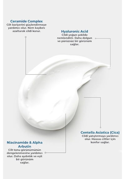 Clynoxe Moisturizer Cream With Ceramide, Seramid Destekli Yoğun Nemlendirici Günlük Bakım Kremi 50 Ml