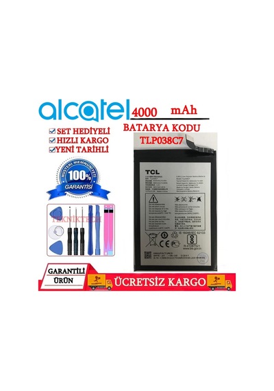 ALCATEL A3 2019 BATARYA TLP038C7 BATARYA PİL KODU YENİ TARİHLİ