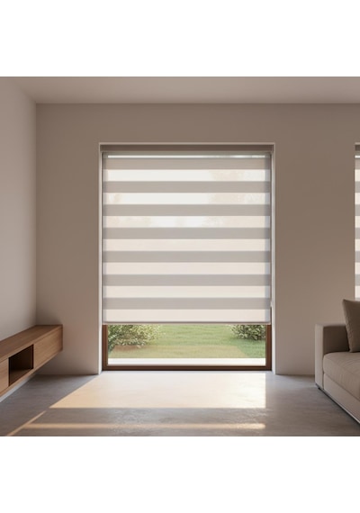 Zebra Stor Jakar Kırık Beyaz 140x200
