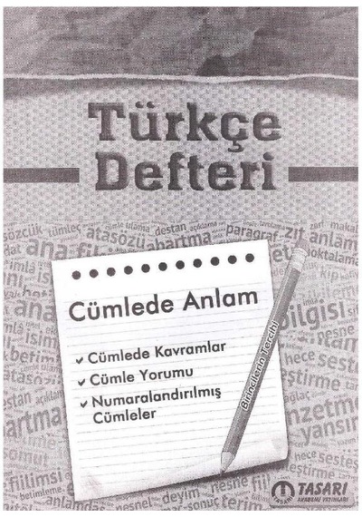 Türkçe Defteri Cümlede Anlam 2.El