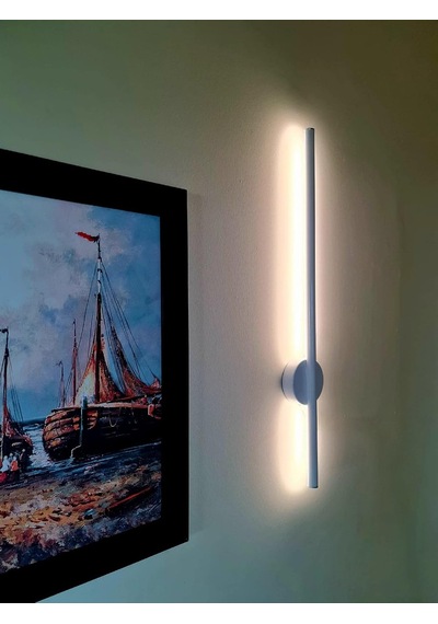 Modern Dekoratif Led Duvar Aplik - Beyaz Kasa 6500k Beyaz Işık Çok Renkli