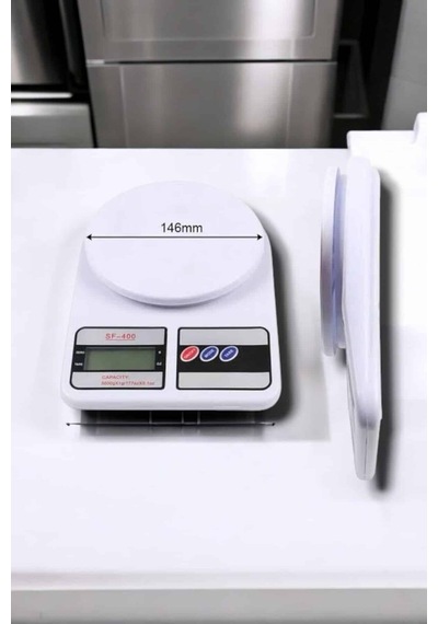 Net Lcd Ekran Ve Otomatik Kapanma Özelliği İle Uzun Ömürlü Dijital Mutfak Tartısı Beyaz 13365880
