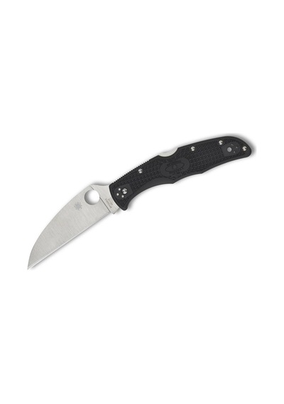 Spyderco Endura 4 Black Lightweight Wharncliffe Plainedge Kamp Çakı Siyah