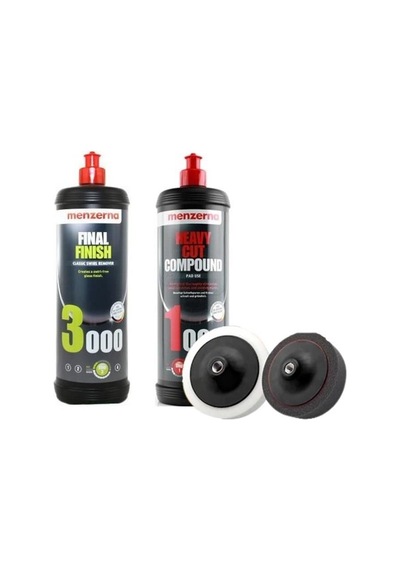 Menzerna Hediyeli Set 1000ml 1000 Pasta- 3000 Hare Cila - 1 Adet Polisaj Süngeri Hediye