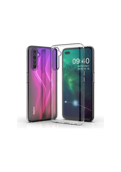 Ekılıf - Realme 6 Pro Uyumlu Kılıf Şeffaf Soft Slim Fitt Süper Silikon Kapak - Şeffaf