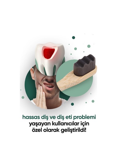 Tbrush Nano Koyugri Bambu Diş Fırçası - Ultra Soft + Paslanmaz Çelik Dil Temizleyici + Diş Fırçası Kabı