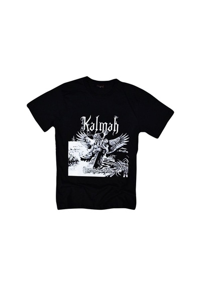 Stoned&Fame Kalmah Baskılı T-shirt SIYAH