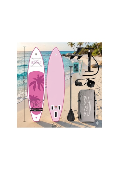 Tıkı Pınk Şişme Sup Board/stand Up Paddle Board 320x83x15 Cm Pembe 1 Yıl Garanti