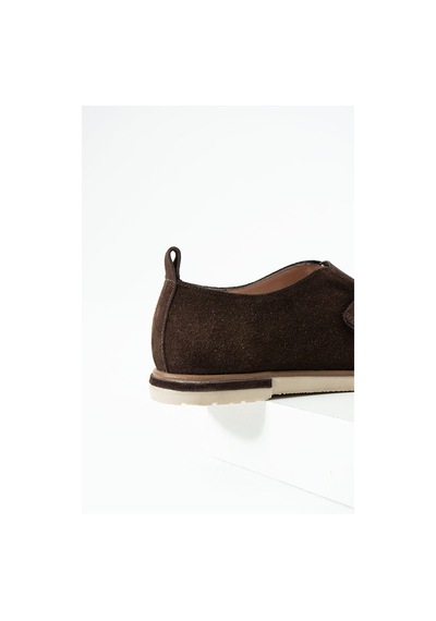 Dericia Shoes Glamour Hakiki Deri Süet Kadın Günlük Rahat Casual Ayakkabı Kahverengi