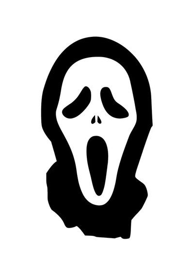 Scream Sticker 10 X 18 Cm