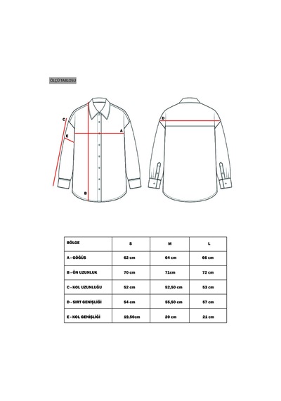 Manche Gül Kurusu Gofre Oversize Rahat Kesim Kadın Gömlek Mks161103-01
