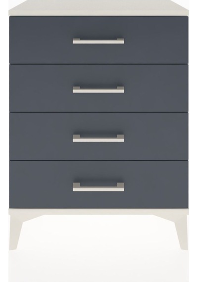 Arges Komodin 4 Çekmeceli 60x30x80 Aytaşı-antrasit Aytaşı