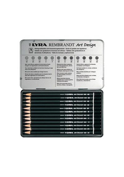 Lyra Kurşun Kalem Rembrandt Art Design Metal 12 Li L1111120 Çok Renkli
