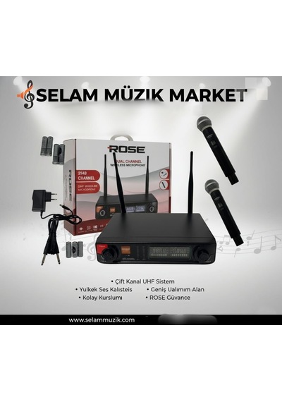 Rose R-702-ee 2 El Telsiz Mikrofon