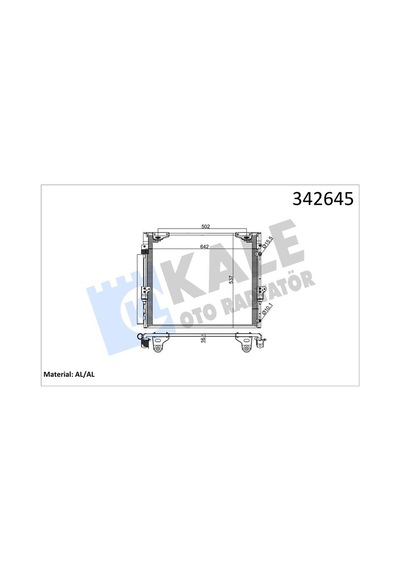 Kale 342645 Klima Kondenseri Land Cruıser Al- al 8846060400- 8846060400