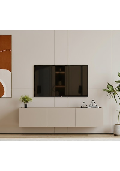 Hitit Tv Ünitesi 160 Cm 100% Mdf Kum Taşı