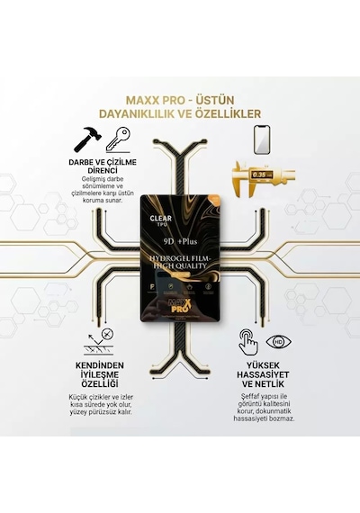 Honor View 20 Uyumlu Nano Ekran Koruyucu 0.35 Mm Extra Dayanıklı Koruma 9h + Plus Hd Maxxpro