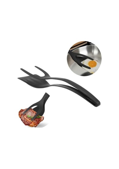 Pratik Yanmaz Yapışmaz Sert Plastik Maşalı Spatula Mutfak Yemek Servis Spatulası Diğer