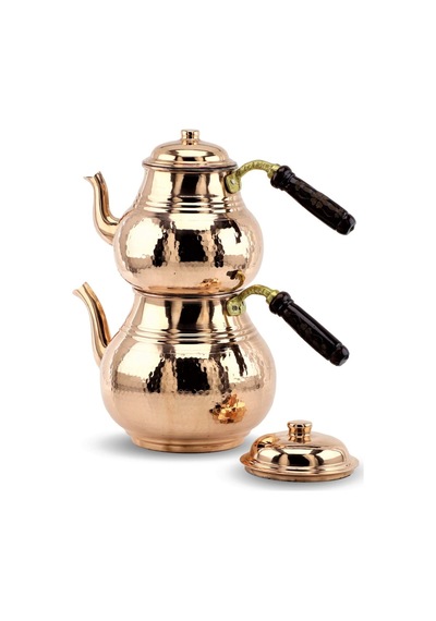 4.3 Lt Battal Dövme Bakır Çaydanlık