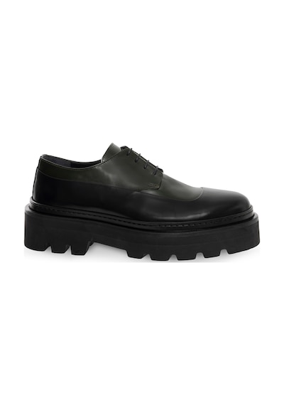 Cacharel Haki Eva Taban %100 Deri Smart Casual Ayakkabı Yeşil