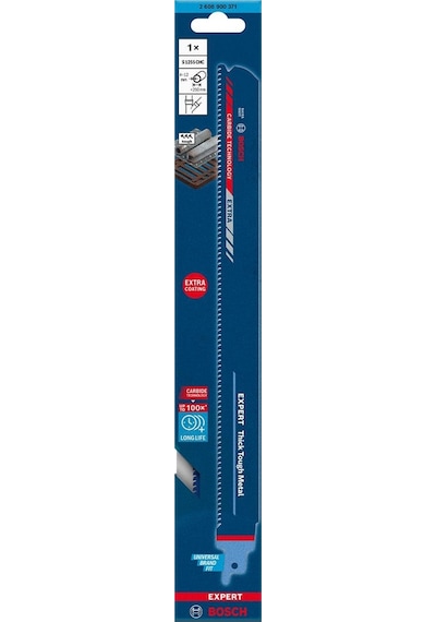 Bosch Expert Thick Tough Metal S 1255 Chc Panter Testere Bıçağı 1 Parça - 2608900371 Bosch Expert Thick Tough Metal S 1255 Chc Panter Testere Bıçağı 1 Parça - 2608900371