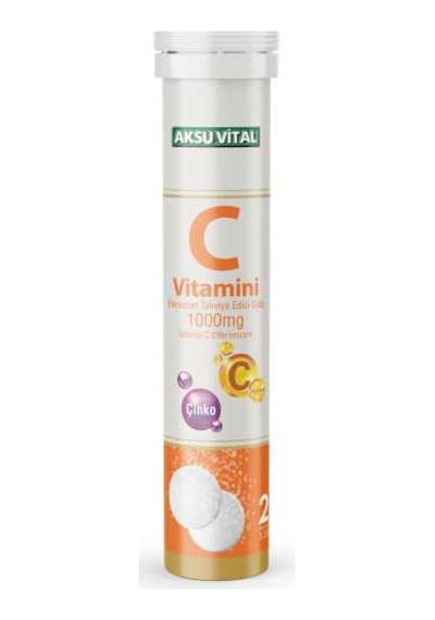 Aksu Vital Vitamin C Efervesan 20 Tablet
