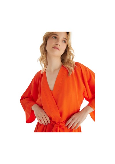 Blackspade Kadın Premium Ekovero Mercan Sabahlık C0t3n5o06 Mercan