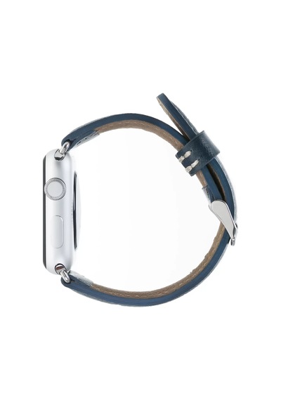 Apple Watch Uyumlu Deri Kordon 38-40-41mm Snb Lacivert Diğer