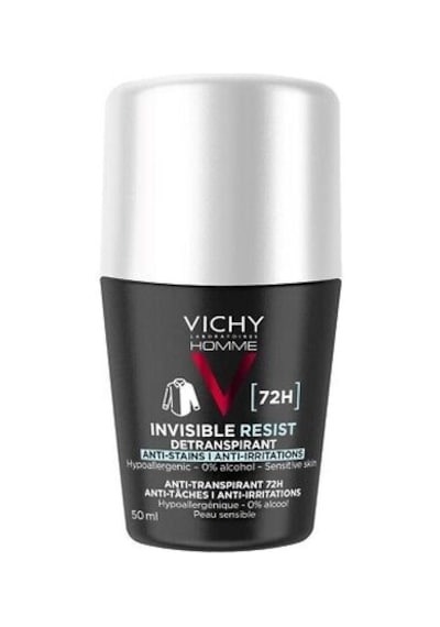 Vichy Homme Invisibile Ressist 72H Erkek Roll-On Deodorant 50 ML