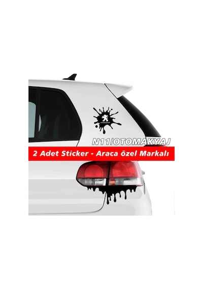 Peugeot J9 Sticker 2Adet Kapı Far Tampon Bagaj Stickerı