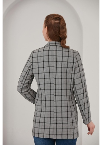 Alexander Gardi Alexandergardı Ekoseli Blazer Ceket (B22-20401)