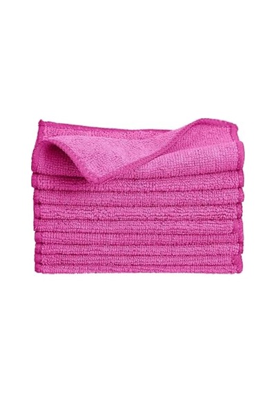 Mikrofiber Temizlik Bezi Pro Pembe 40x40 Cm - 5 Adet - 250 Gsm - Cam Bezi - Mutfak Bezi Genel