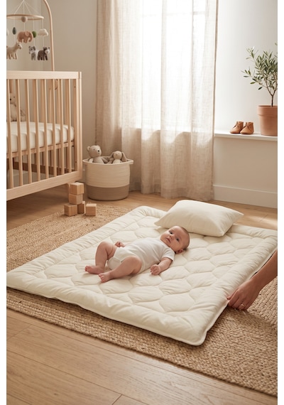 Riss Tekstil %100 Merinos Kuzu Yünü Bebek Yorganı 95x145 Cm Ve Yün Bebek Yastığı 35x45cm