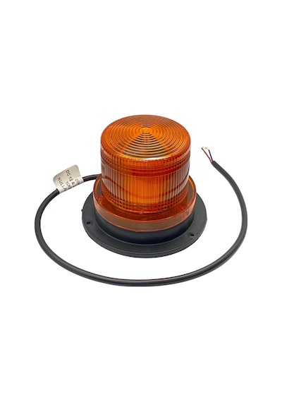 12v-24v Çakar Tepe Lamba Ledli Mıknatıslı Kablolu Sarı 128 110 Mm