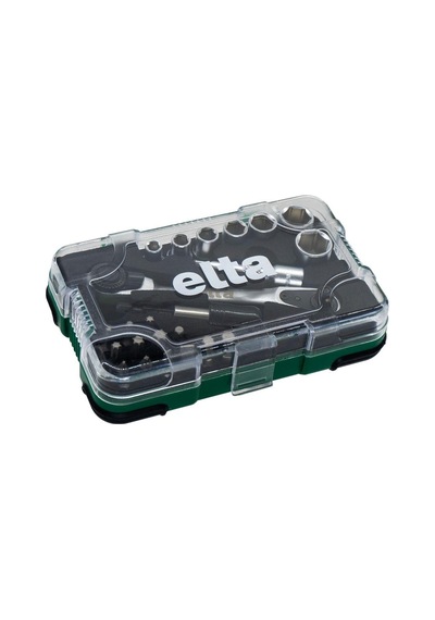 Elta 1/4" Altıköşe Cırcırlı Lokma Anahtar Ve Bits Uç Seti 23 Parça