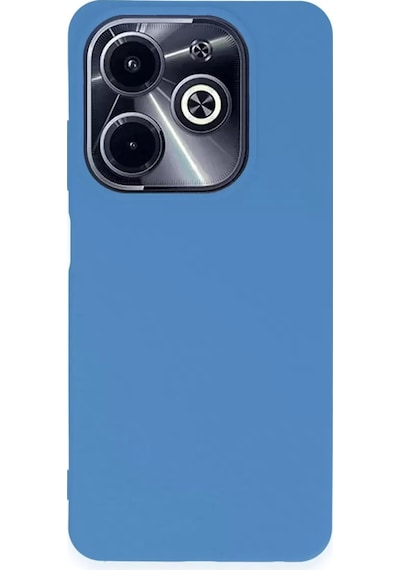 İnfinix Hot 40i Kılıf First Silikon - Mavi -