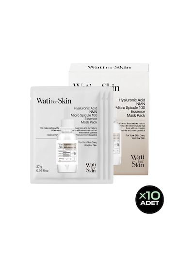 Nmn + Hyaluronic Acid Mikro Spikül İğneli Kağıt Maske Microneedle Nmn Mask 10'lu