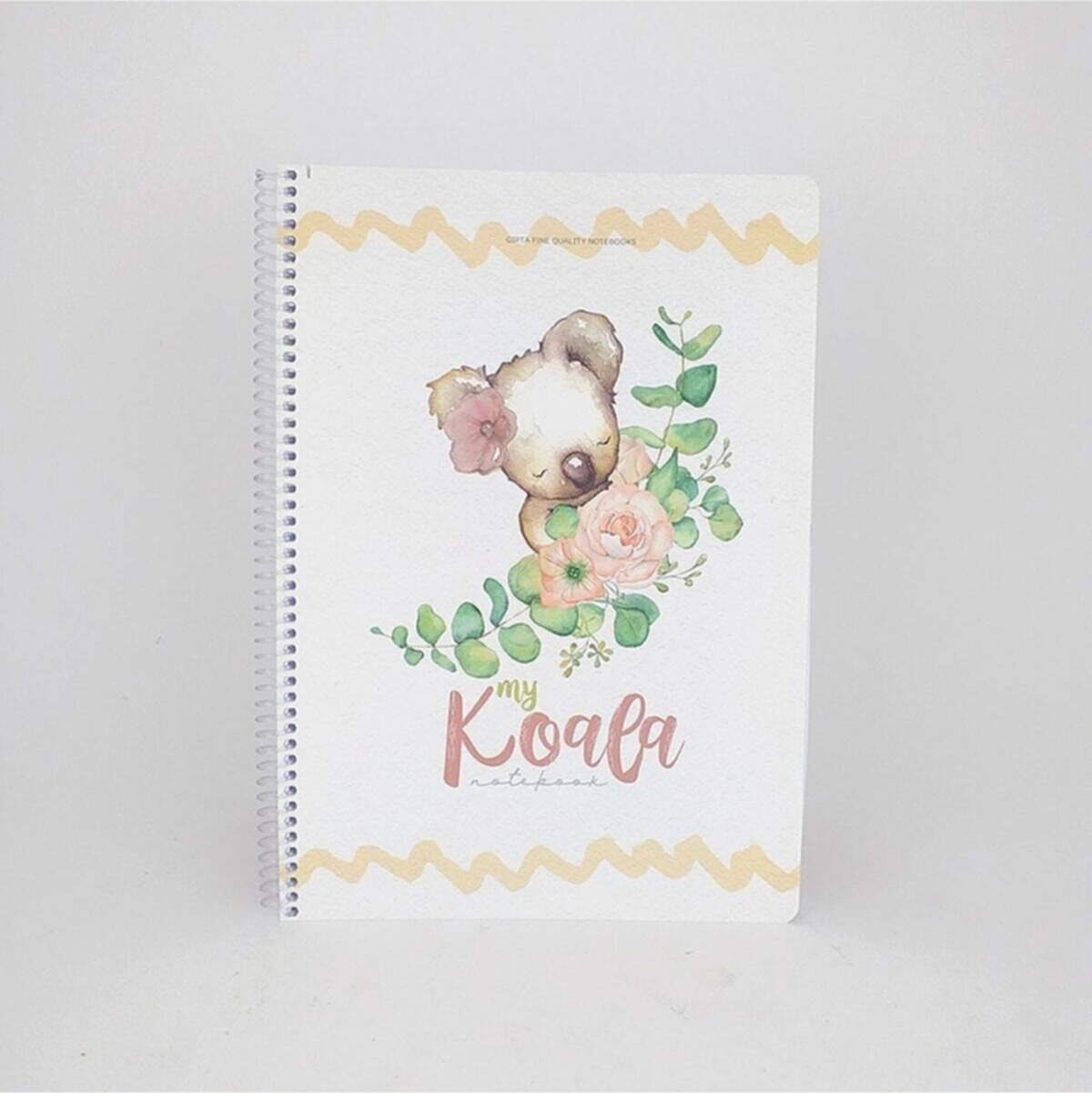 Koala Desenli Spralli Defter 80 Yp. Kareli