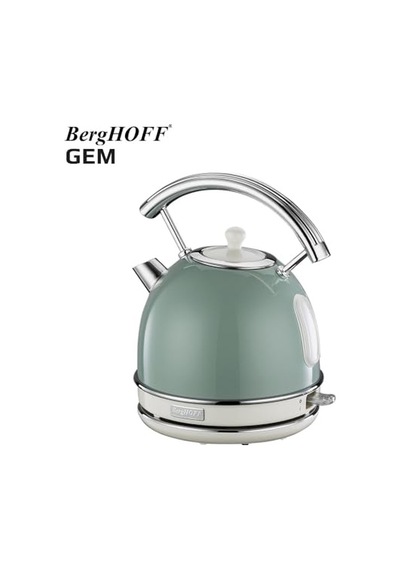 Gem Retro 1, 7 L Su Isıtıcı 2200 W, Paslanmaz Çelik Gövde Mint Yeşil
