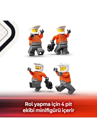 LEGO® City Ferrari Arabalı F1® Pit Stop ve Pit Ekibi 60443 - 6 Yaş ve Üzeri Çocuklar için Yarış Arabası İçeren Oyuncak Yapım Seti (322P) LEGO® City Ferrari Arabalı F1® Pit Stop ve Pit Ekibi 60443 - 6 Yaş ve Üzeri Çocuklar için Yarış Arabası İçeren Oyuncak Yapım Seti (322P)