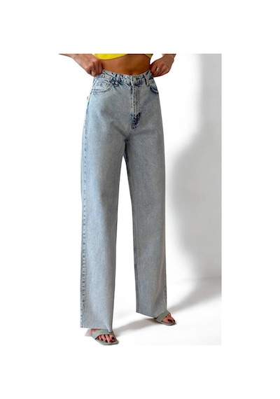 Lacarino 7937 Wıde Leg Kadın Jean Pantolon Lıght Blue