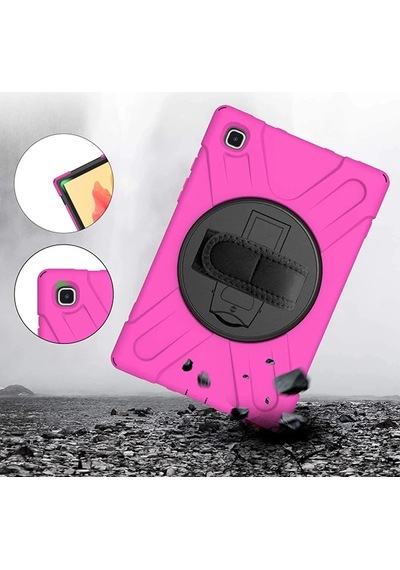 Galaxy Uyumlu Tab A7 10.4 Sm-t500-t505-t507 Kılıf Shockproof 3 Katmanlı Standlı Zırh Kılıf Kalem Yerli- 5775 Tablet Kılıfı