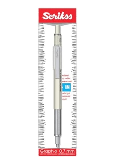 Ayrex Office Graphx Mekanik Kurşun Kalem Beyaz 0.7 Mm Genel