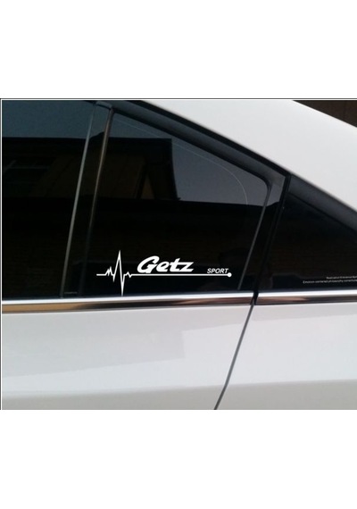 Hyundai Getz Napız Kalp Kelebek Cam Için Sticker Yapıştırma