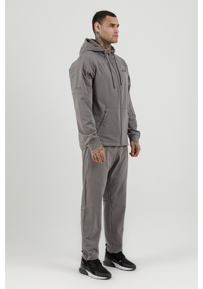Airlife Sportswear Tam Boy Fermuarlı Erkek Kapüşonlu Eşofman Takımı Gri
