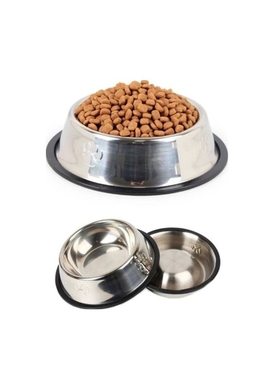 Paslanmaz Çelik Metal Mama Kabı 15 Cm. Alithestereo