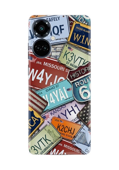 Tecno Camon 19 Pro Kılıf Boutique Baskılı Resimli Plakalar Pcode -054