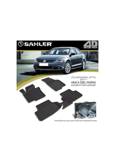 Sahler Vw Jetta 2014 Havuzlu Paspas 4.5D Tam Uyumlu