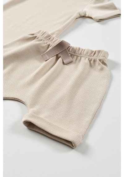 Tinylamb Elation Filbert Şort Ve Bodysuit Takım - 2 Parça Taş